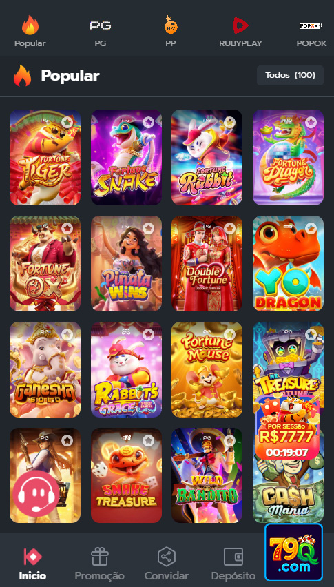 Download rápido do app 79q